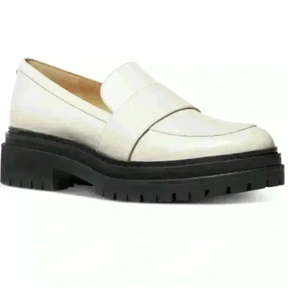 NWOB Michael Kors Women's Rocco Lug Sole Slip On Heeled Loafer